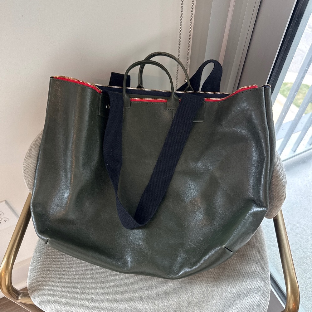 Clare V Le Zip Tote - Green